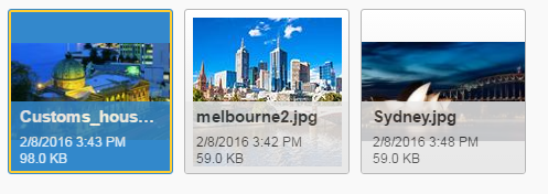 Example of correctly selecting a file in the file browser