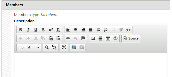 Members type description