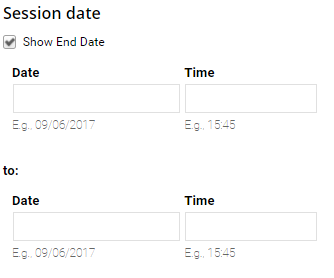 session dates