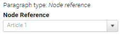 node reference selection