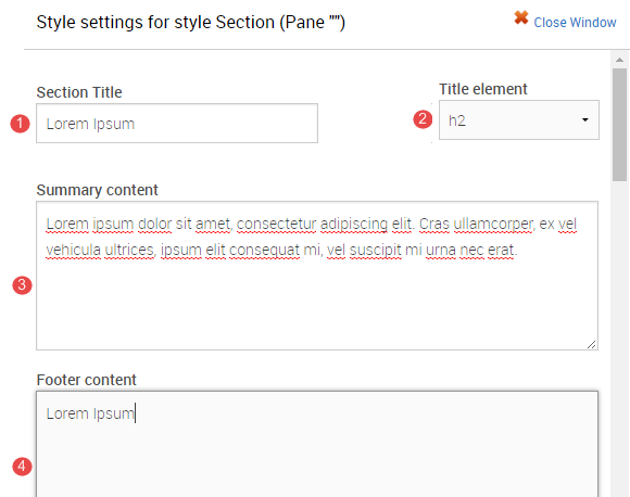 Add style fields 1-4