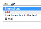 Select link type