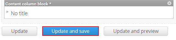 click update and save