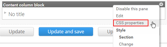 click css properties