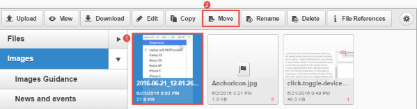 Select move file
